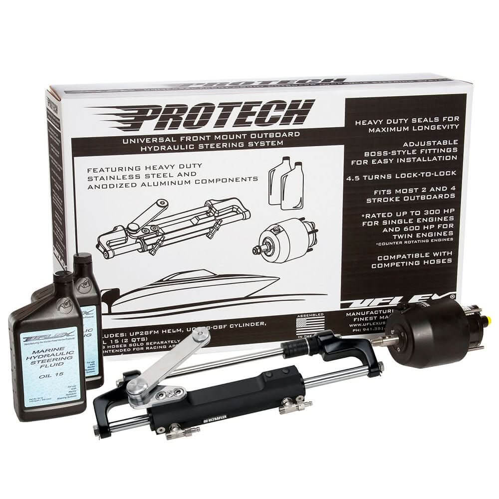 Uflex PROTECH 2.1 Front Mount OB Hydraulic System - Includes UP28 FM Helm Oil & UC128 - TS/2 Cylinder - No HosesPROTECH 2.1 - PROTECH 2.1 - Anchor Express