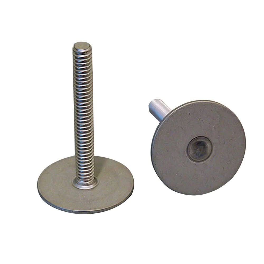 Weld Mount Stainless Steel Stud 1.25" Base 1/4 x 20 Thread 0.75" Tall - 100 Pack - 142012100 - Anchor Express