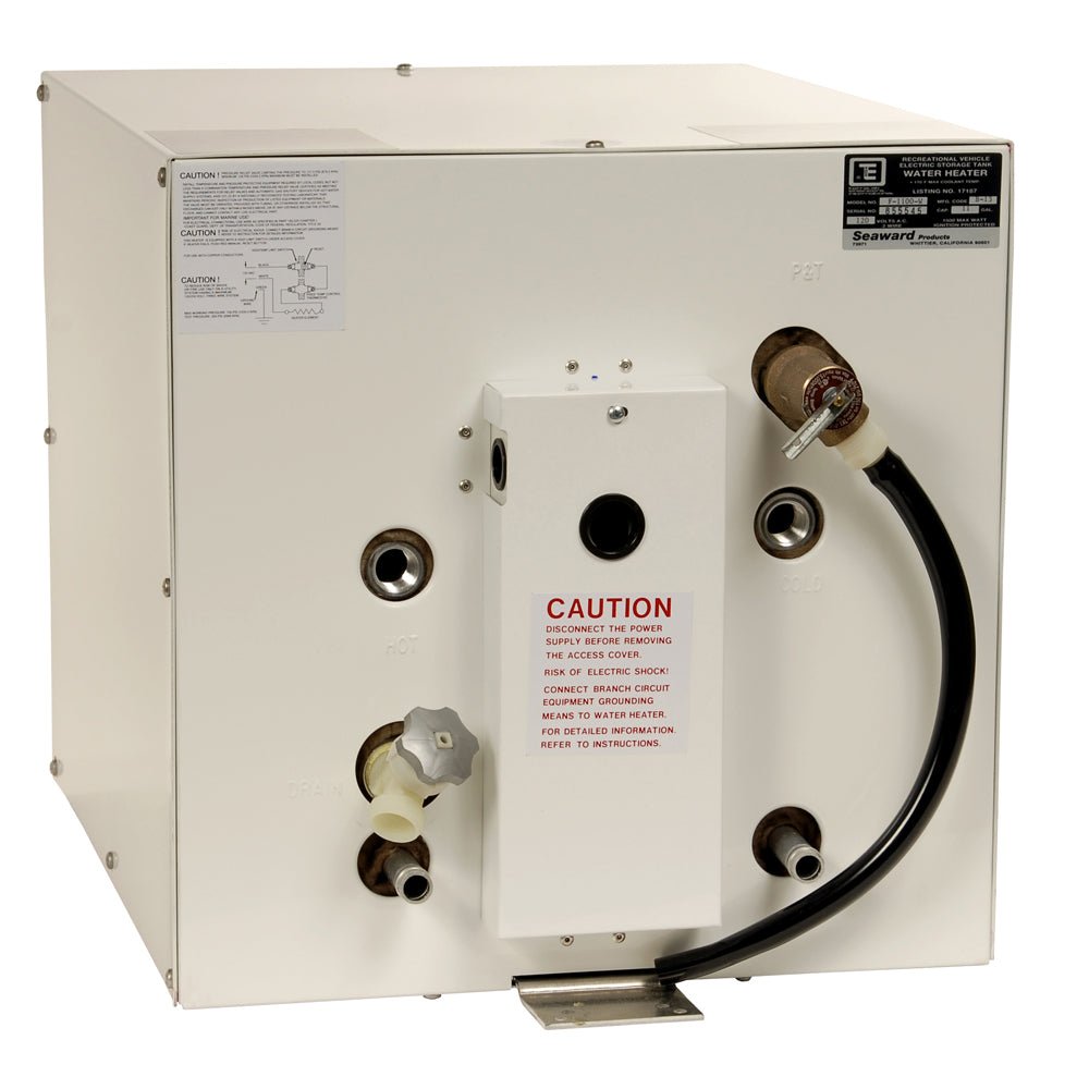 Whale Seaward 11 Gallon Hot Water Heater with Front Heat Exchanger - White Epoxy - 120V - 1500W - F1100W - Anchor Express