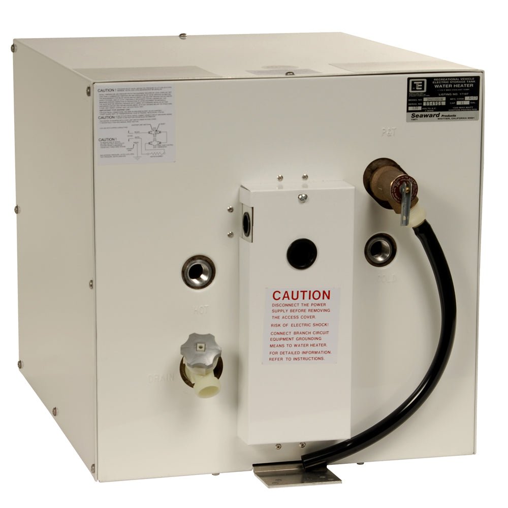 Whale Seaward 11 Gallon Hot Water Heater with Rear Heat Exchanger - White Epoxy - 120V - 1500W - S1100W - Anchor Express