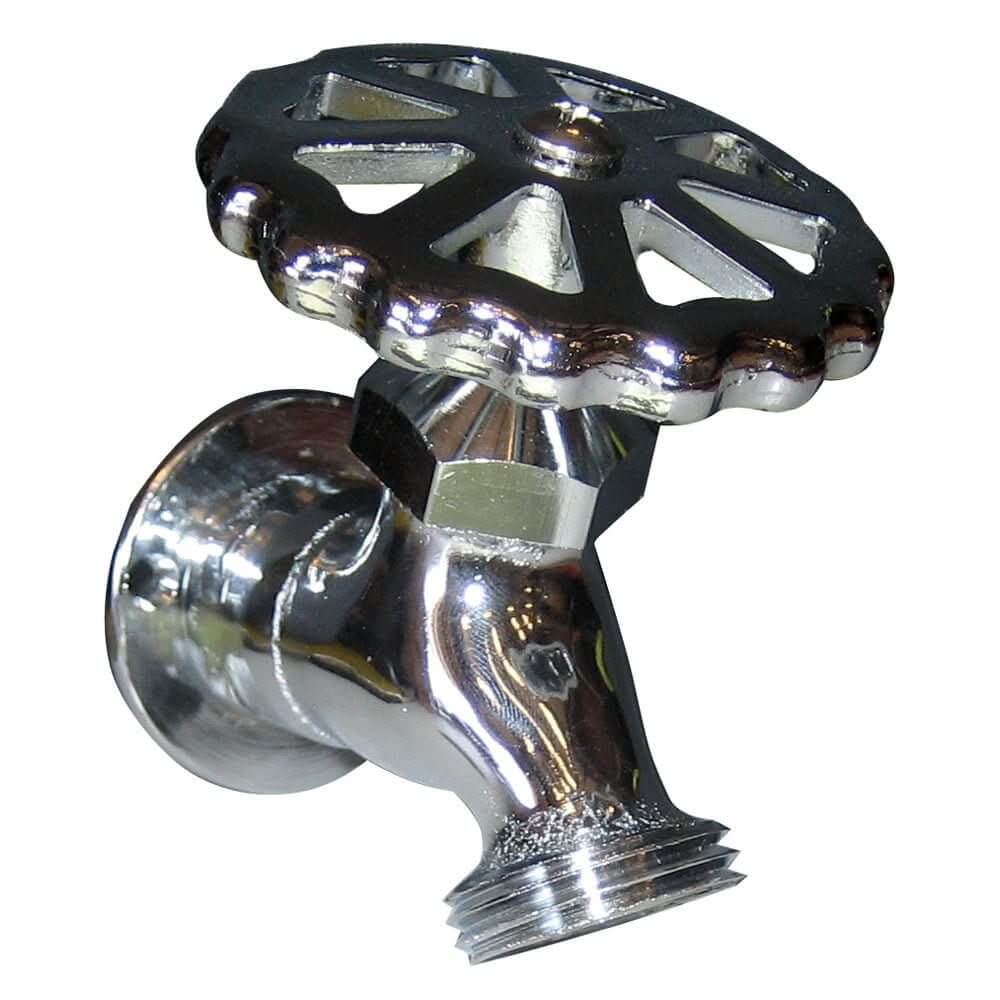 Whitecap C.P. Brass Sillcock 1 - 5/8" Base 3 - 3/16 Depth - P - 2452C - Anchor Express