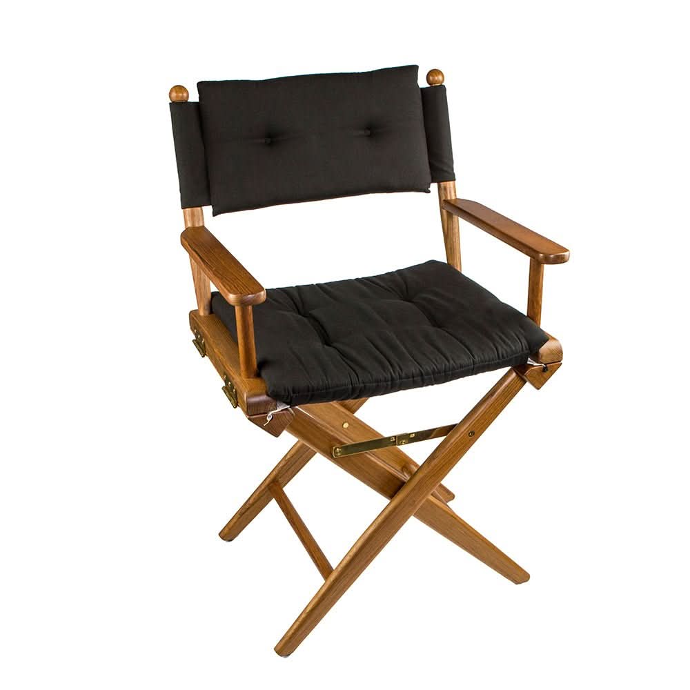 Whitecap Director's Chair w/Black Cushion - Teak61041 - 61041 - Anchor Express