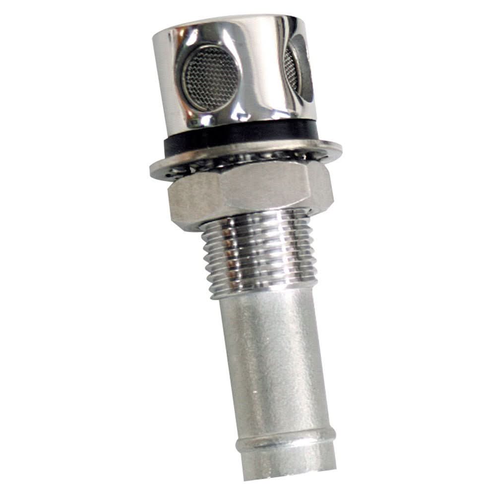Whitecap Fuel Vent - Round Head, Straight, 9/16" Chrome Brass - S - 7032C - Anchor Express