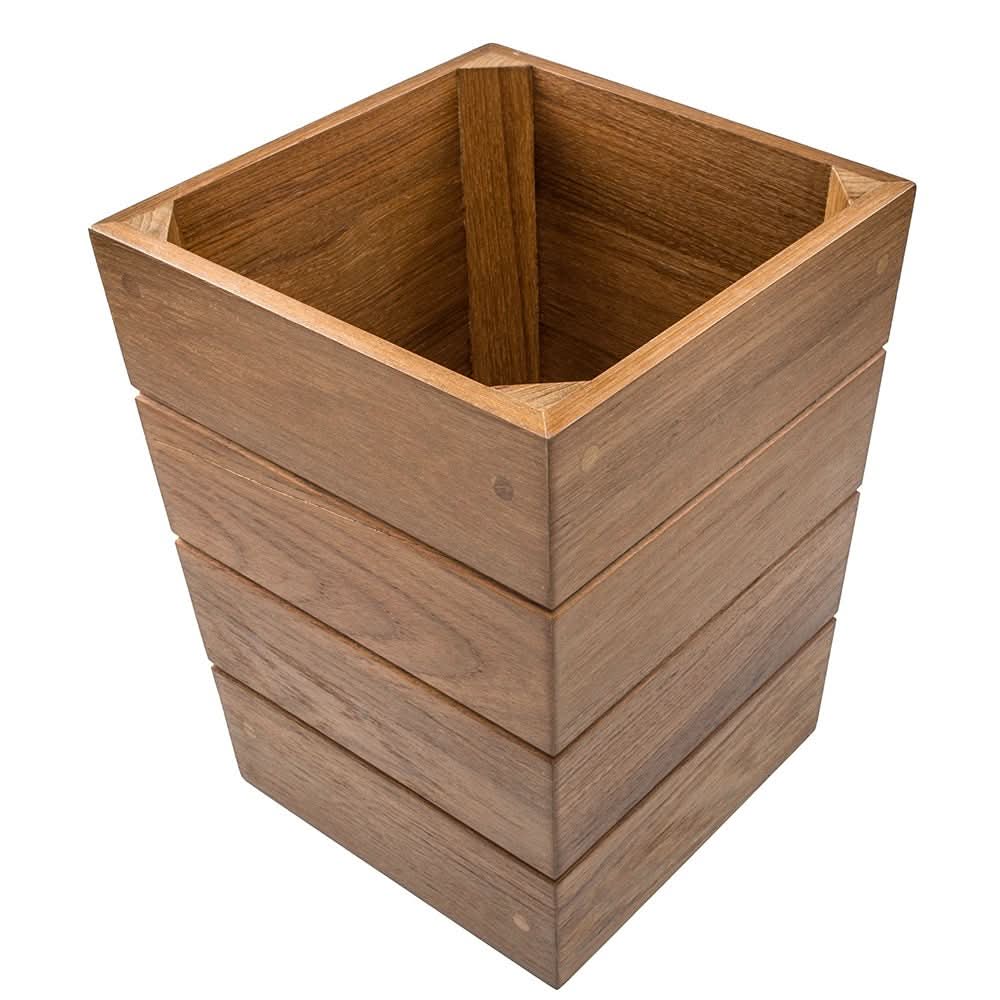 Whitecap Small Waste Basket - Teak63102 - 63102 - Anchor Express