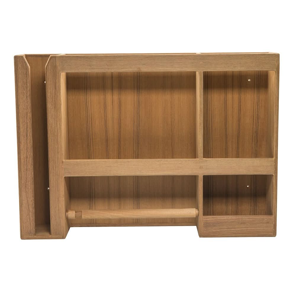 Whitecap Teak Dish/Cup/Paper Towel Rack - 62402 - Anchor Express