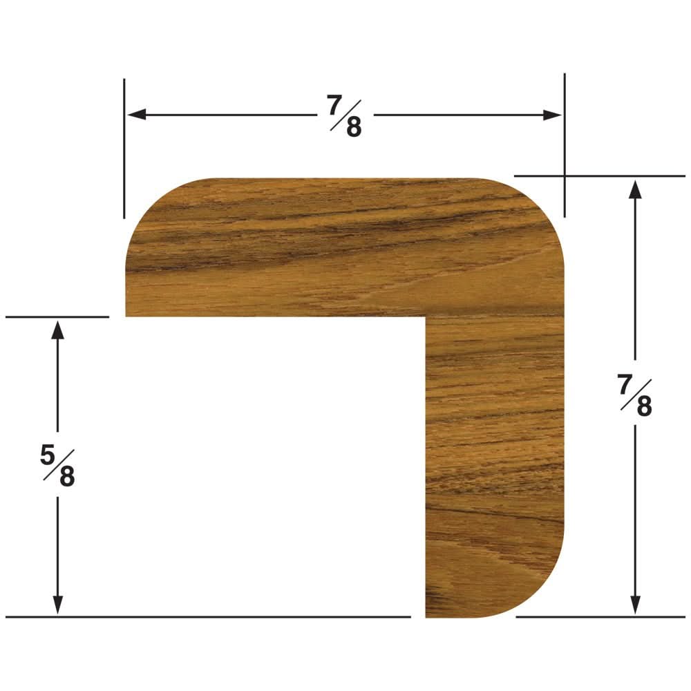 Whitecap Teak "L" Molding Small - 5' - 60844 - Anchor Express