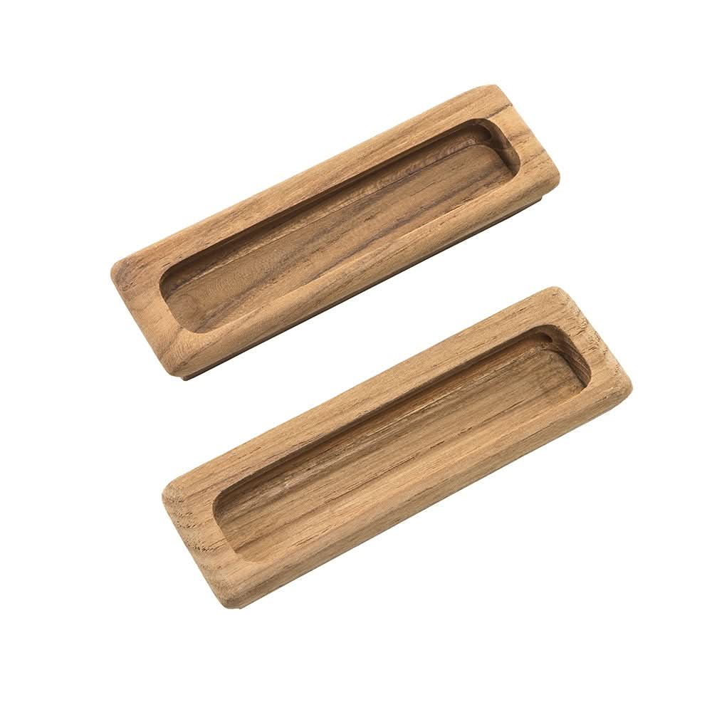 Whitecap Teak Large Rectangular Drawer Pull - 4 - 1/2"L - 2 Pack - 60142 - A - Anchor Express
