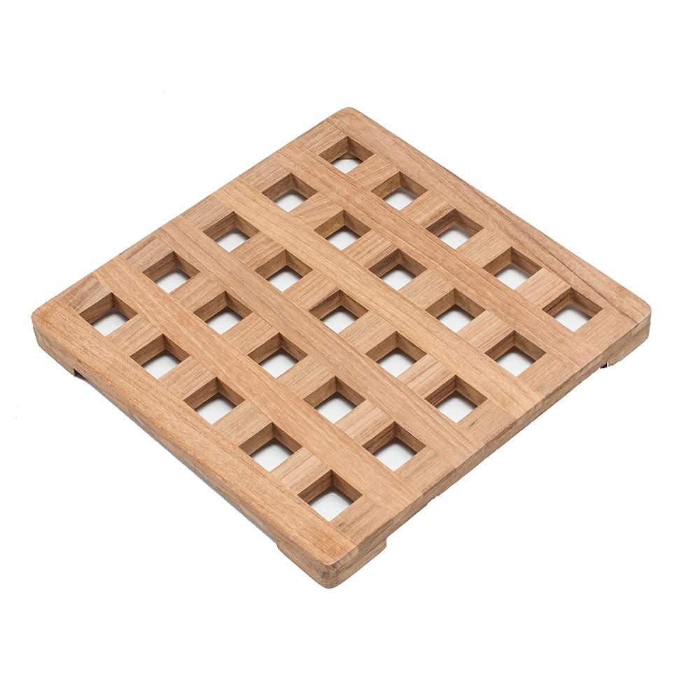 Whitecap Teak Large Square Trivet - 8" - 62421 - Anchor Express