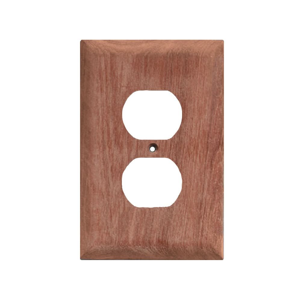 Whitecap Teak Outlet Cover/Receptacle Plate - 2 Pack - 60170 - Anchor Express