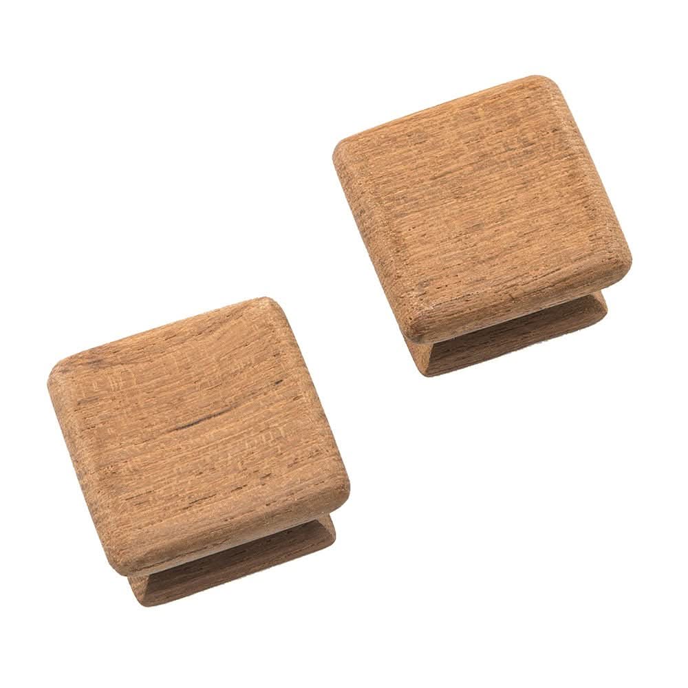 Whitecap Teak Square Drawer Knob - 1 - 1/8" - 2 Pack - 60130 - A - Anchor Express