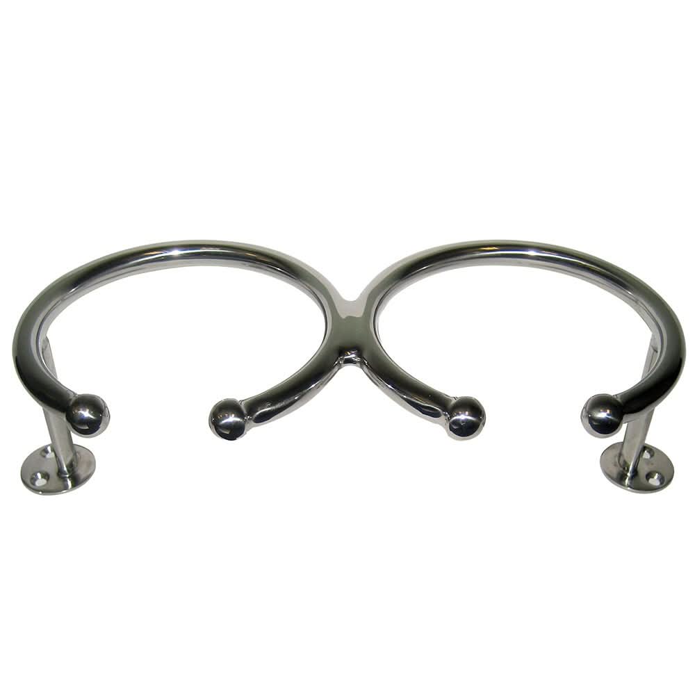 Whitecap Top Mount Ring SS Cup Holder - 2 - Drink - Base Mount - S - 3517 - Anchor Express