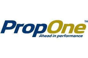PropOne Propeller Cleaning Products logo with tagline ahead in performance