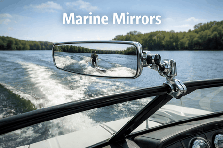 Corrosion-resistant marine mirrors for enhanced boating safety and clear visibility on watercraft