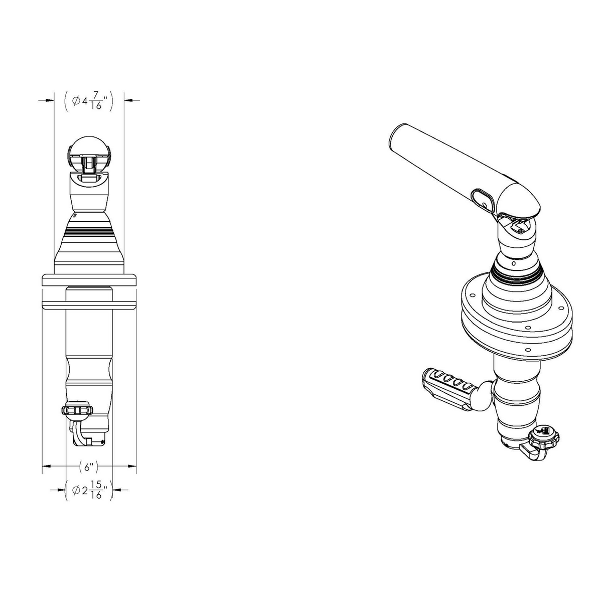 TACO GS-500XL Outrigger Mounts *Only Accepts CF-HD Poles* - GS-500XL