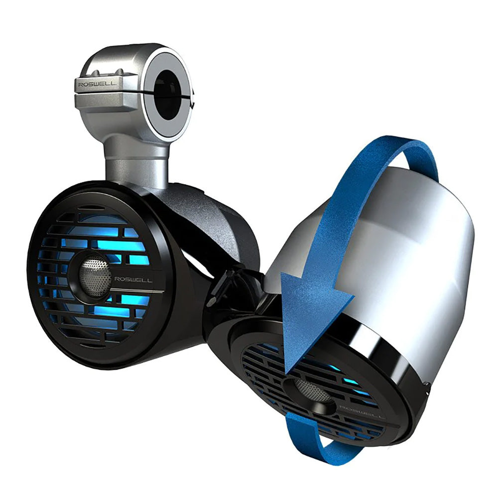 Roswell Marine R1 6.5-inch Vamp Spin Tower Speakers - Black, 160W RMS / 320W Peak Power - C920-1821