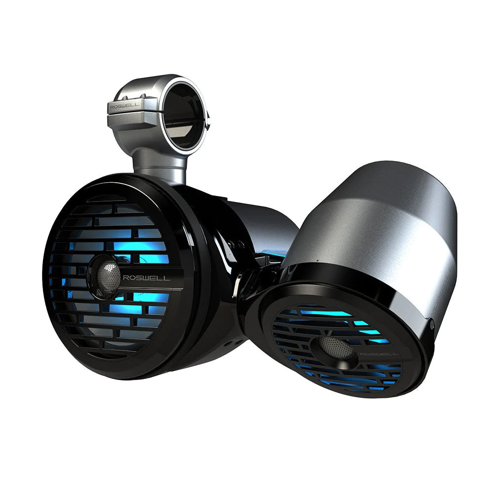 Roswell Marine R1 8" x 6.5" Vamp Spin Tower Speakers - Black, 160W RMS / 320W Peak Power - C920-1823