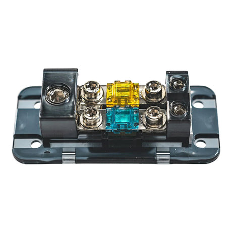 Roswell Marine 1-In 2-Out Fused Distribution Block C720-0540 for Marine Audio Systems - C720-0540