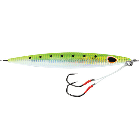 Williamson Kensaki 120 Jig - 5.25" - 4.25oz - UV Green Sardine Zebra - KSJ120UVGSZ