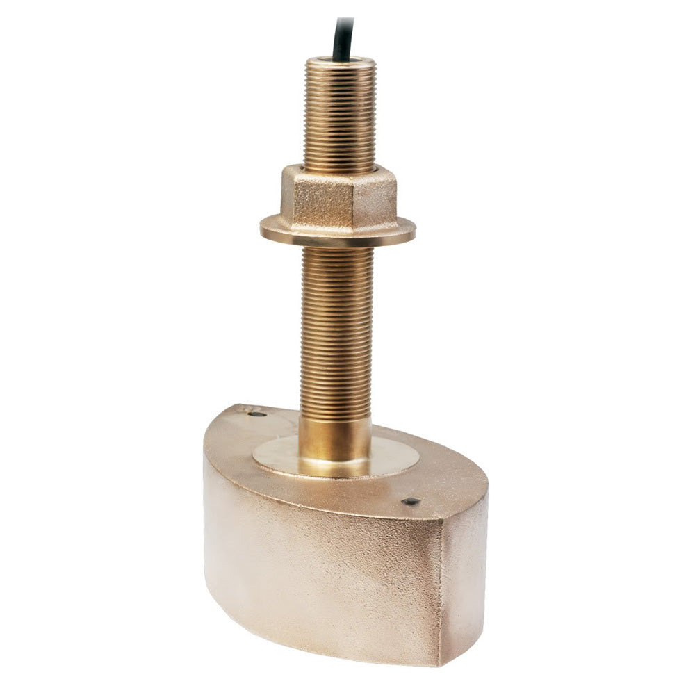 Echonautics Bronze Stem Thru-Hull CW Dual Frequency Transducer - 600W, 50/200kHz - CB101D600CW