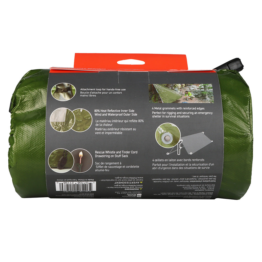 SOL Survive Outdoors Longer Sport Utility Blanket - Compact Emergency Thermal Blanket with Windproof, Waterproof & Reflective Features