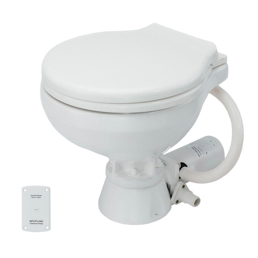 Johnson Pump Standard Electric Toilet - Compact Macerator Style - 24V - 80-47435-02