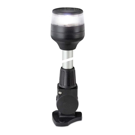 Hella Marine 980960281 2nm All Round White Fold-Down Pole Navigation Lamp with Black Base - 980960281