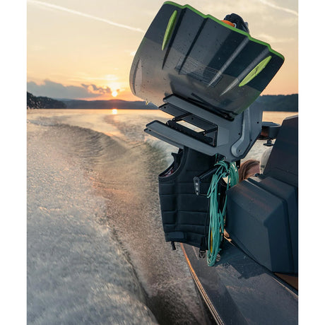 PTM Edge ClampForce 3.0 Clamping Wake Board Rack - Pair - Grey - P13491-9010TEBGR