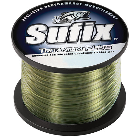 Sufix Tritanum Plus 8lb Dark Green Fishing Line * 6870 Yards for Long Casts and Heavy Cover - 696-208G