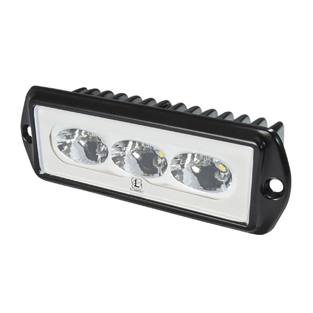 Lumitec CapriLT Flush Mount LED Flood Light - White Non-Dimming with Black Housing - 101289