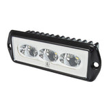 Lumitec CapriLT Flush Mount LED Flood Light - White Non-Dimming with Black Housing - 101289