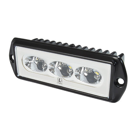 Lumitec CapriLT Flush Mount LED Flood Light - White Non-Dimming with Black Housing - 101289