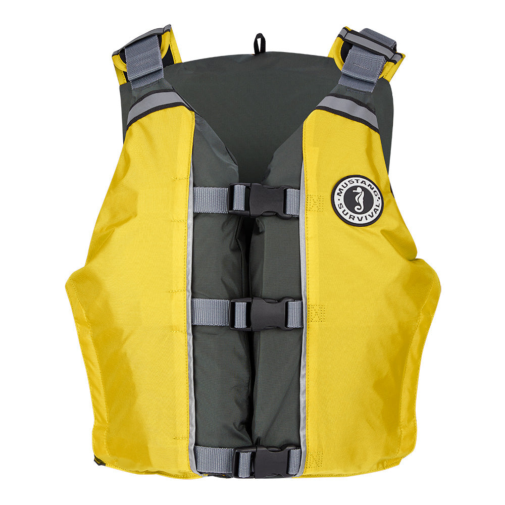 Mustang APF Foam Vest - Universal - Yellow/Grey - MV411102-222-0