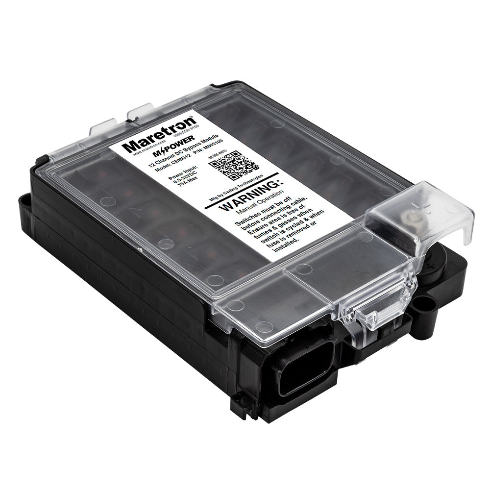 Maretron CBMD12 12-Circuit Bypass Module for NMEA 2000 Systems with Manual Control and Overcurrent Protection - CBMD12