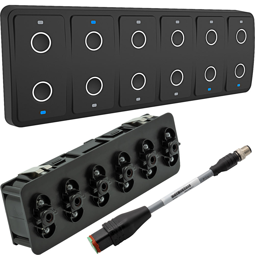 Maretron CKM12 Keypad with NMEA 2000 Adapter Cable - Customizable Marine Control Panel - A3802-1