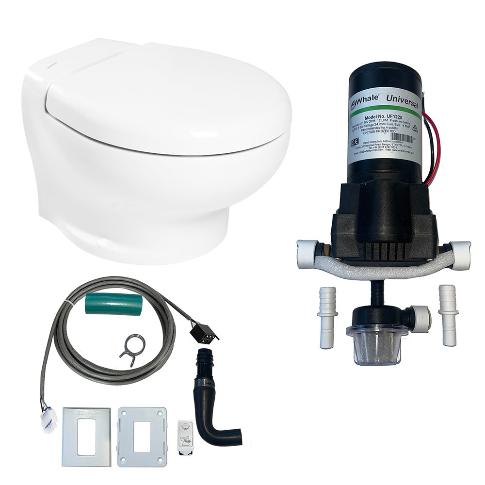 Thetford Marine Nano Eco Compact Toilet Raw Water Kit with Inlet Pump - 24V - T-NAN024PW/E/NA-RWKIT