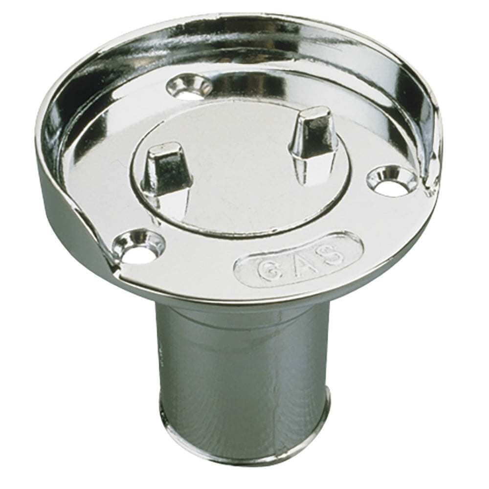 Sea-Dog Hose Deck Fill chrome-plated deck fill with splash guard for marine fuel hose access
