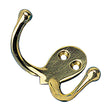 Sea-Dog Double Coat Hook - Cast Brass - 671510-1
