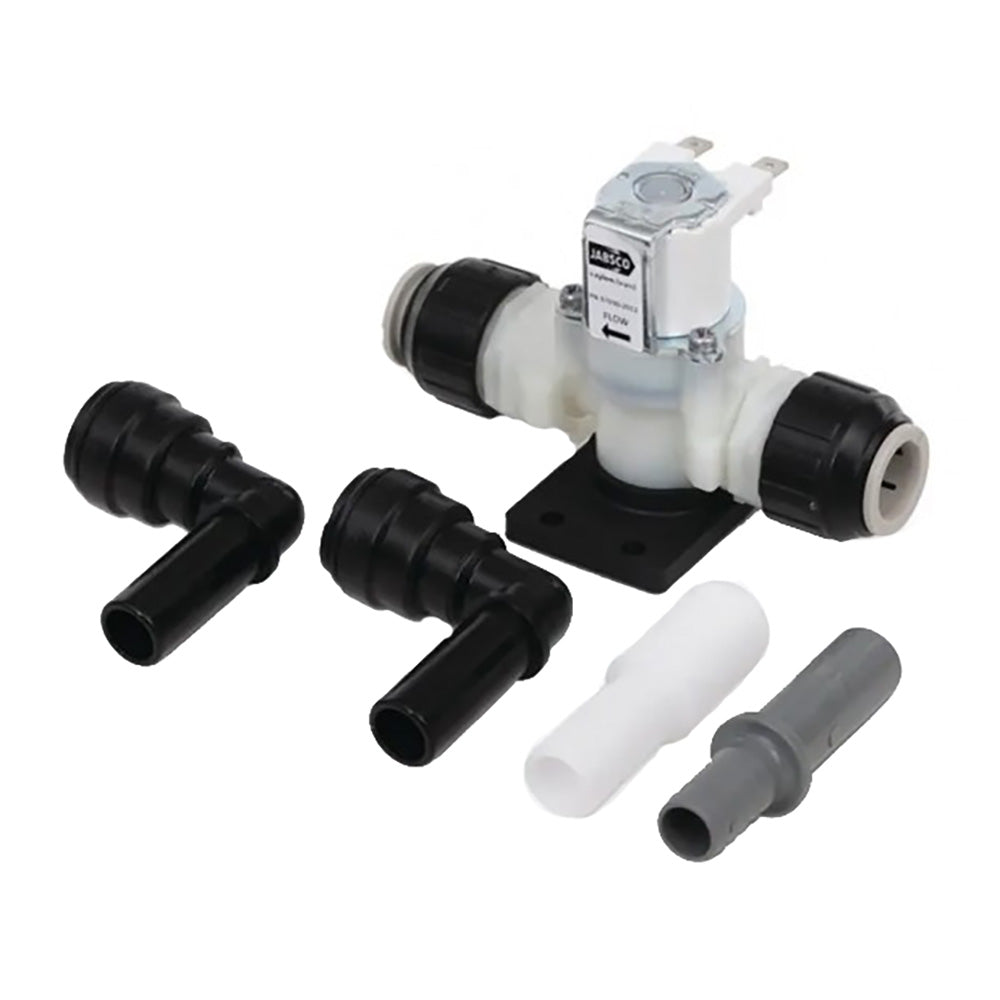 Jabsco 37038-2024 24V Solenoid and Anti-Syphon Valve for Quiet Flush Toilets - 37038-2024