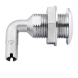 Whitecap 1-1/2" Duplex Stainless Steel 90 Degree Thru-Hull Fitting - 6581X