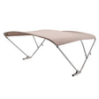 SureShade Power Bimini - Clear Anodized Frame - Beige Fabric - 2024050709