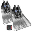 Bennett Marine BOLT 14x23 Dual Electric Trim Tab System with One Box Indication Unit - BOLT1423HD-OBI