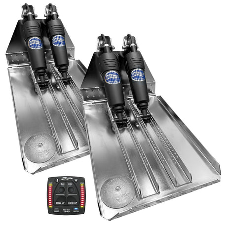 Bennett Marine BOLT 14x23 Dual Electric Trim Tab System with One Box Indication Unit - BOLT1423HD-OBI
