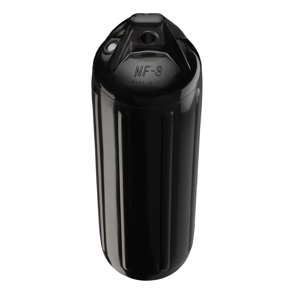 Polyform NF-3 Heavy-Duty Twin Eye Boat Fender - 5.6" x 19" Black