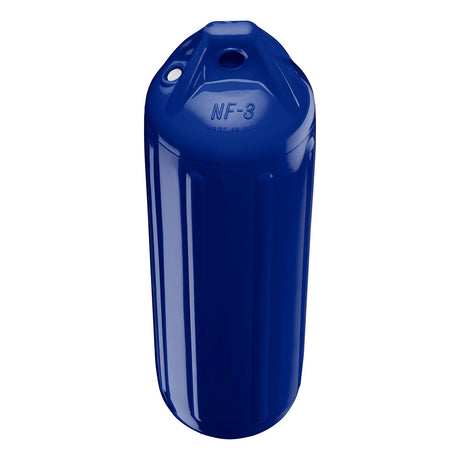 Polyform NF-3 Heavy-Duty Twin Eye Boat Fender - 5.6" Diameter x 19" Length, Cobalt Blue