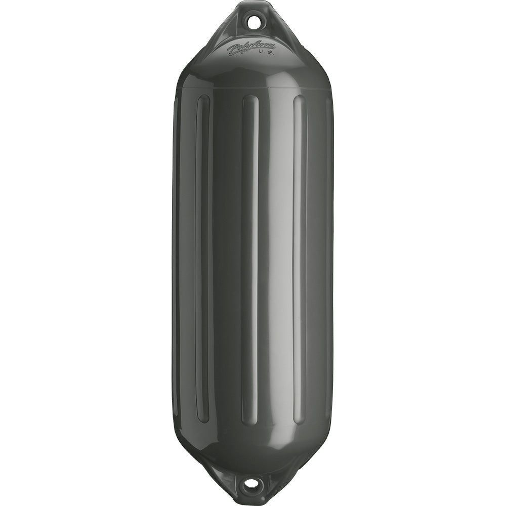 Polyform U.S. NF-3 Heavy-Duty Twin Eye Boat Fender - 5.6" x 19" Graphite