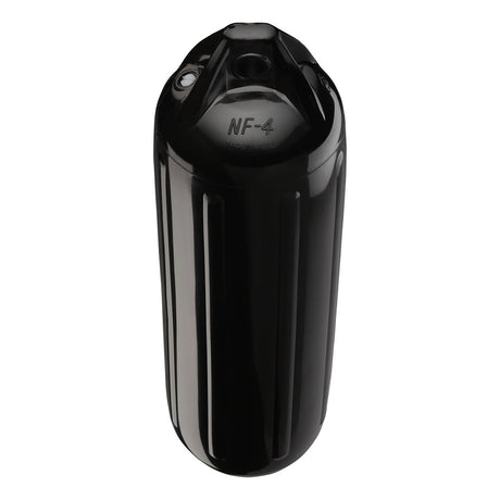 Polyform NF-4 Heavy-Duty Twin Eye Boat Fender - 6.4 x 12.6 Inches, Black