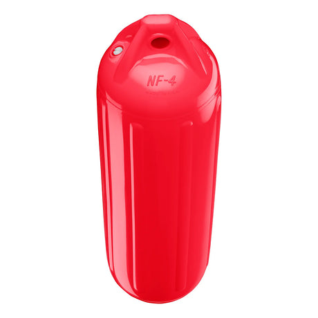 Polyform U.S. NF-4 Heavy-Duty Twin Eye Boat Fender - 6.4 x 12.6 Inches, Red