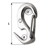 Wichard 5/16 Stainless Steel Sail Snap + - 2490W