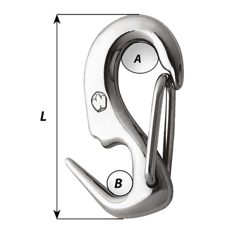 Wichard 5/16 Stainless Steel Sail Snap + - 2490W