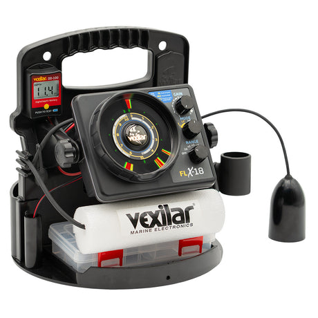 Vexilar FLX-18 Pro Pack II Fishing System with 12 Degree Ice-Ducer and DD-100 - PPX1812